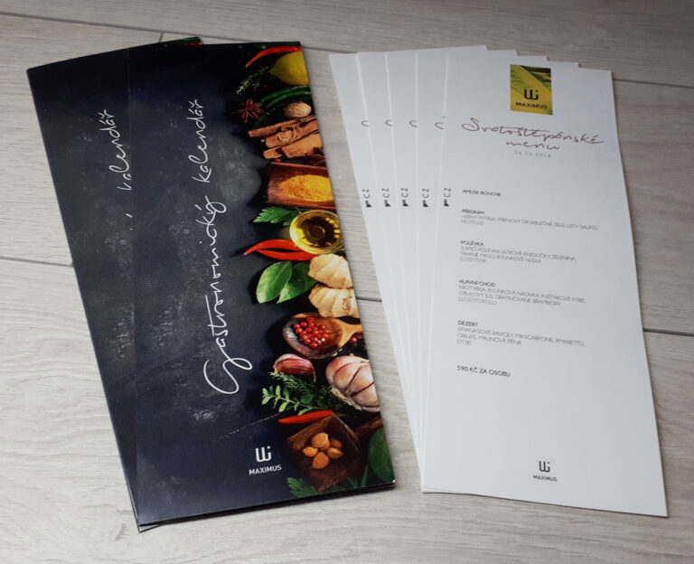 Tisk odolných jídelních lístků a&nbsp;menukaret na&nbsp;zahrádky
